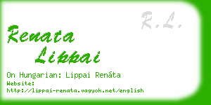 renata lippai business card